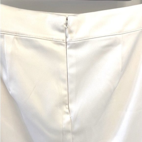 Forever 21 satin lined short pencil skirt w back zipper close.  Women's size 8 - Picture 4 of 9